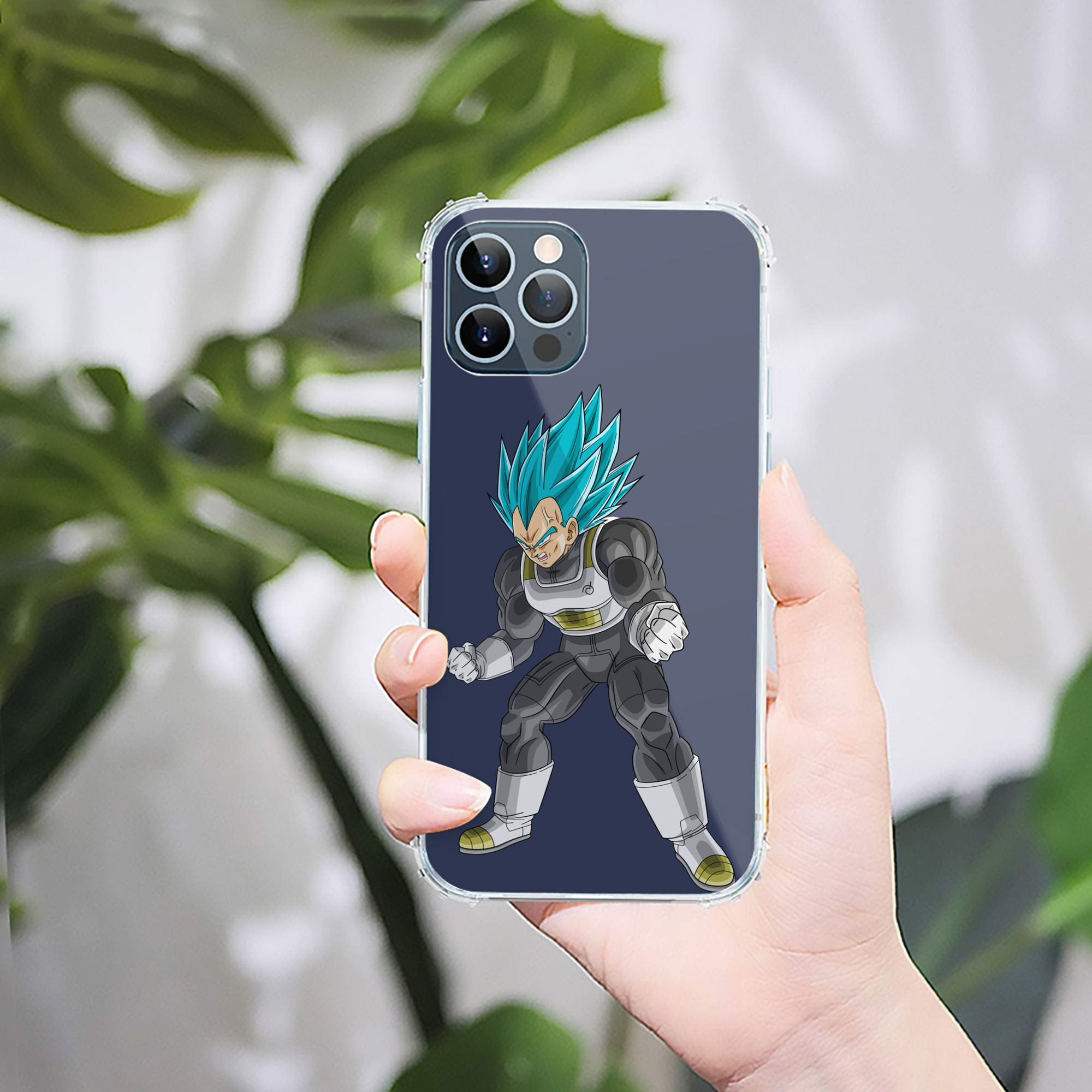 （画像用） ドラゴンボール ベジータ四世（Bejīta Yonsei）DRAGON BALL Vegeta IV 【iPhone 12シリーズ対応】透明スマホケース（クリアソフトケース）